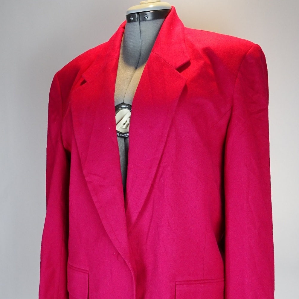 Pendleton Wms Sz 16 Fushia 100% Virgin Wool Lined